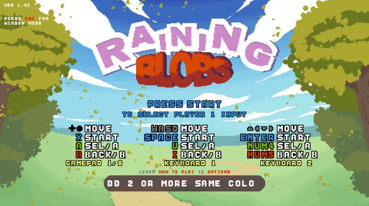 Raining Blobs