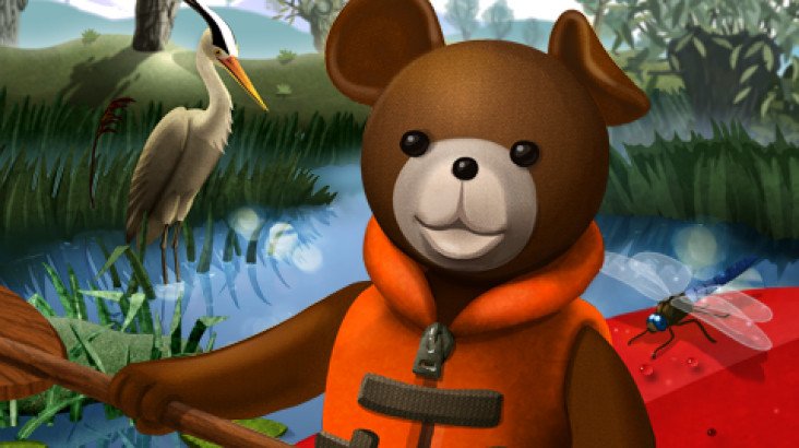 Teddy Floppy Ear - Kayaking