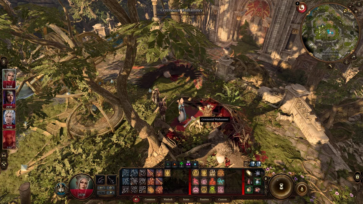 Как решить головоломку "Монастырь Росиморн" в Baldur's Gate 3