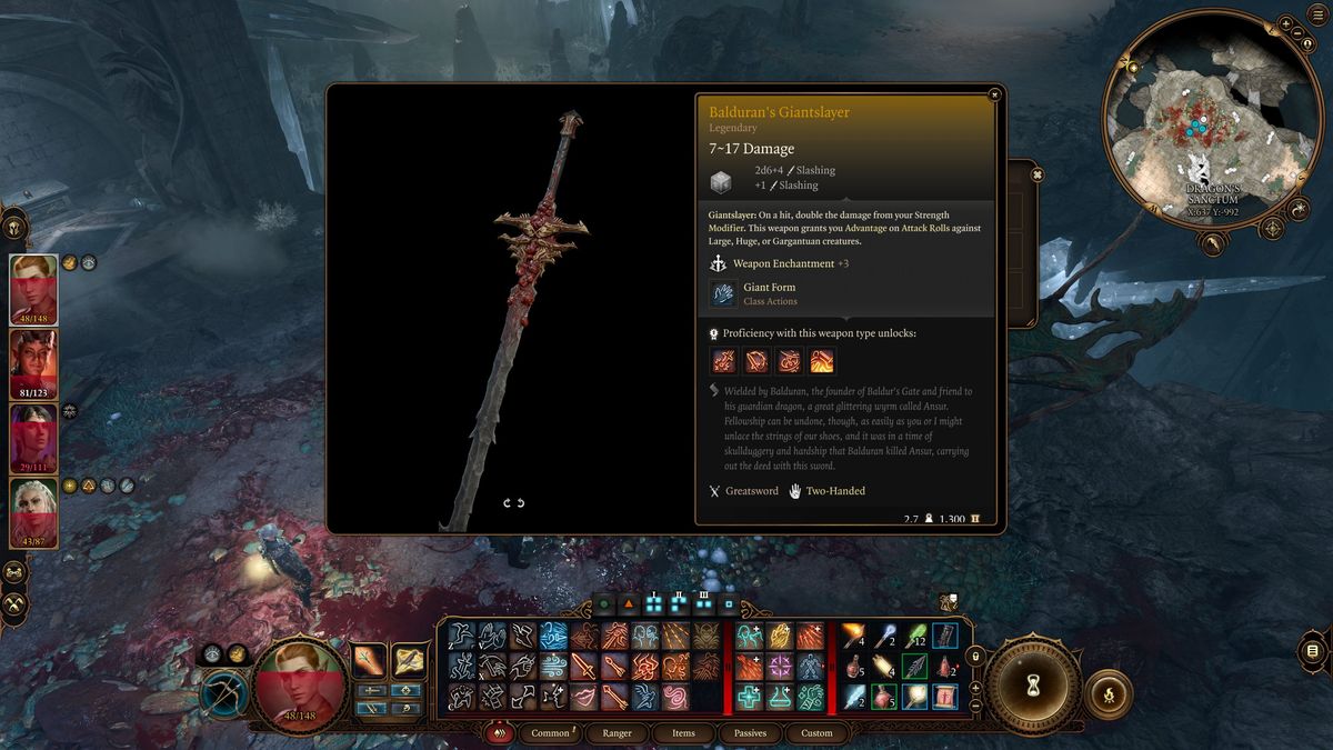 Легендарные предметы Baldur's Gate 3 и где их можно получить