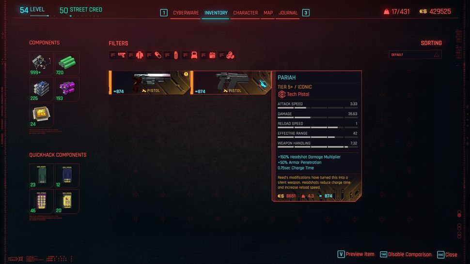 Cyberpunk 2077: Призрачная свобода - Места расположения иконографического оружия