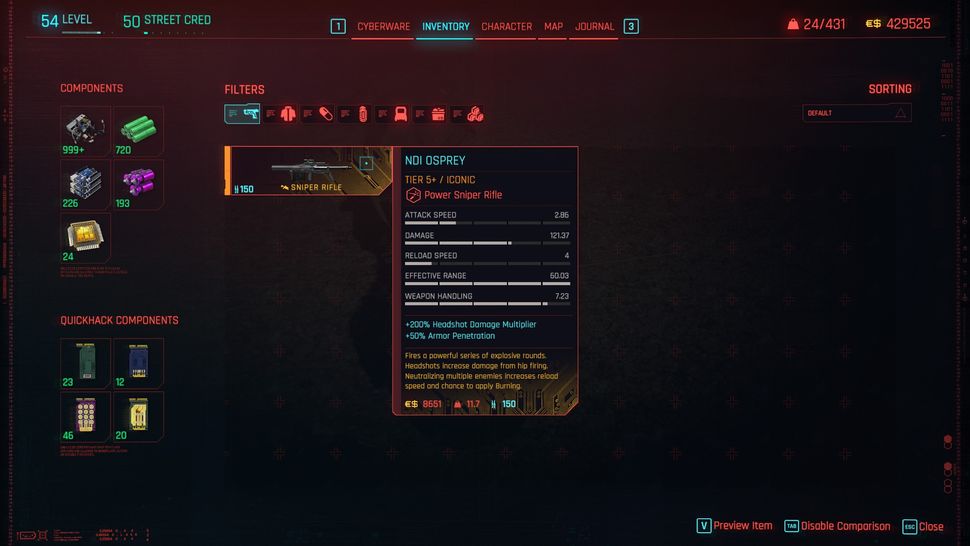 Cyberpunk 2077: Призрачная свобода - Места расположения иконографического оружия