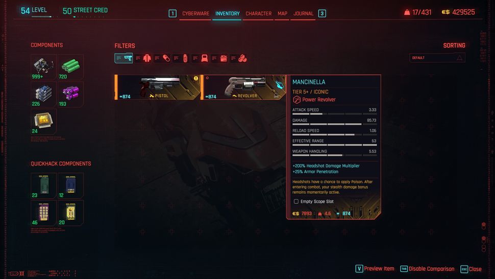 Cyberpunk 2077: Призрачная свобода - Места расположения иконографического оружия