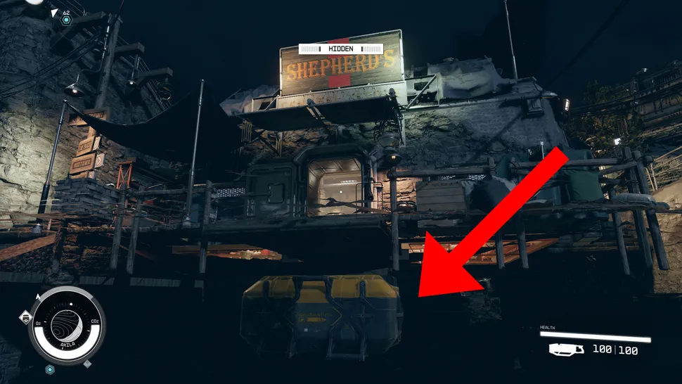 Ошибка Starfield означает, что вы можете просто взять и вытащить весь инвентарь магазина из грязной лужи посреди дороги