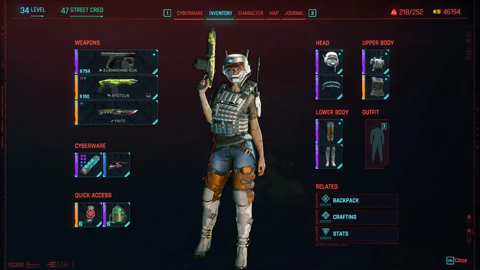 Предметы здоровья и гранаты стали намного лучше в обновлении 2.0 для Cyberpunk 2077