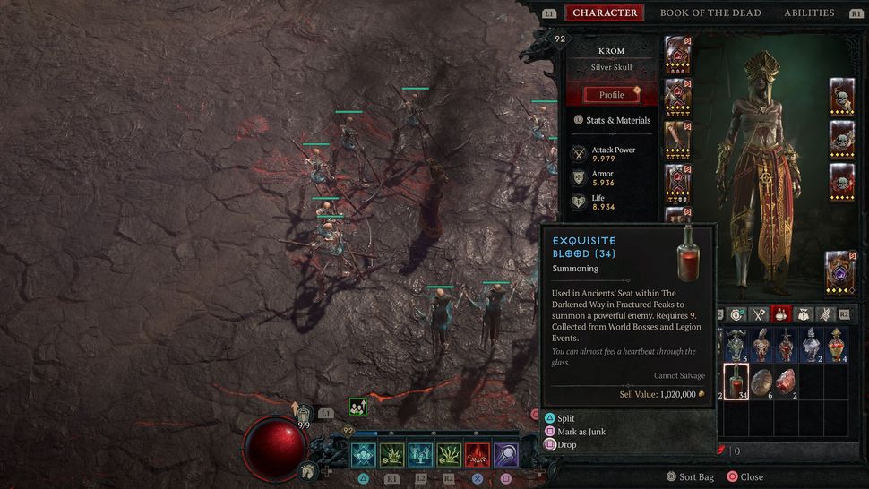 Как получить Изысканную кровь и призвать Лорда Зира в Diablo 4