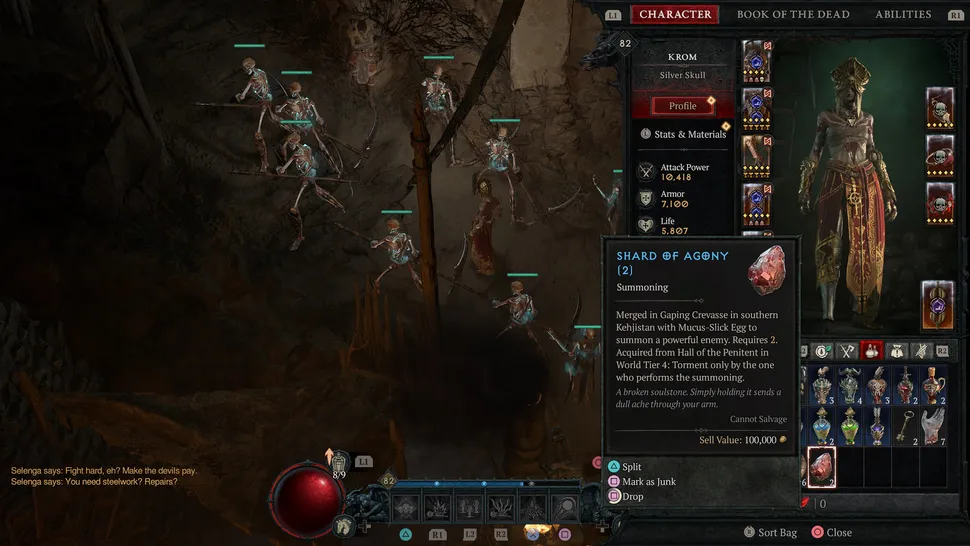 Босс Diablo 4 Дуриэль: Как получить осколки агонии и яйца со слизью