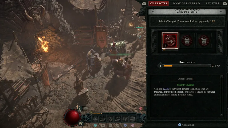 Как экипировать вампирические способности в Diablo 4 и использовать их