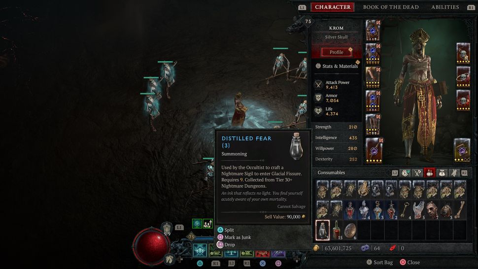 Как получить Distilled Fear и призвать босса "Зверь во льду" в Diablo 4