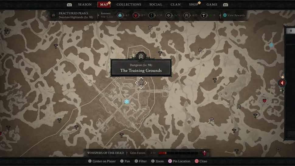 Где найти учебный манекен в Diablo 4