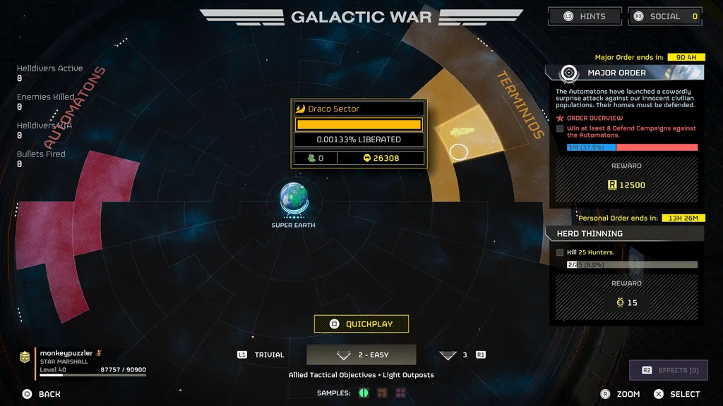 Как найти и убить охотников в Helldivers 2