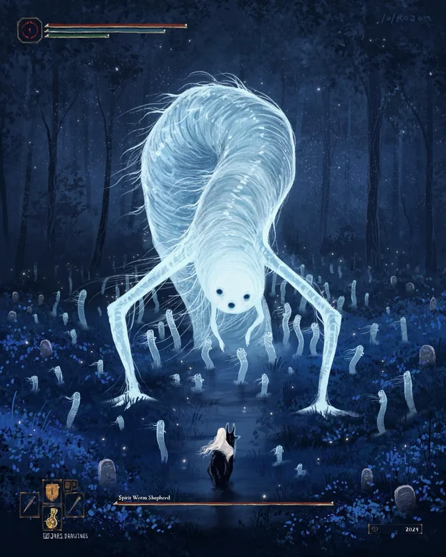 Всем нравится чудаковатый светящийся червячок, который появится в DLC Elden Ring