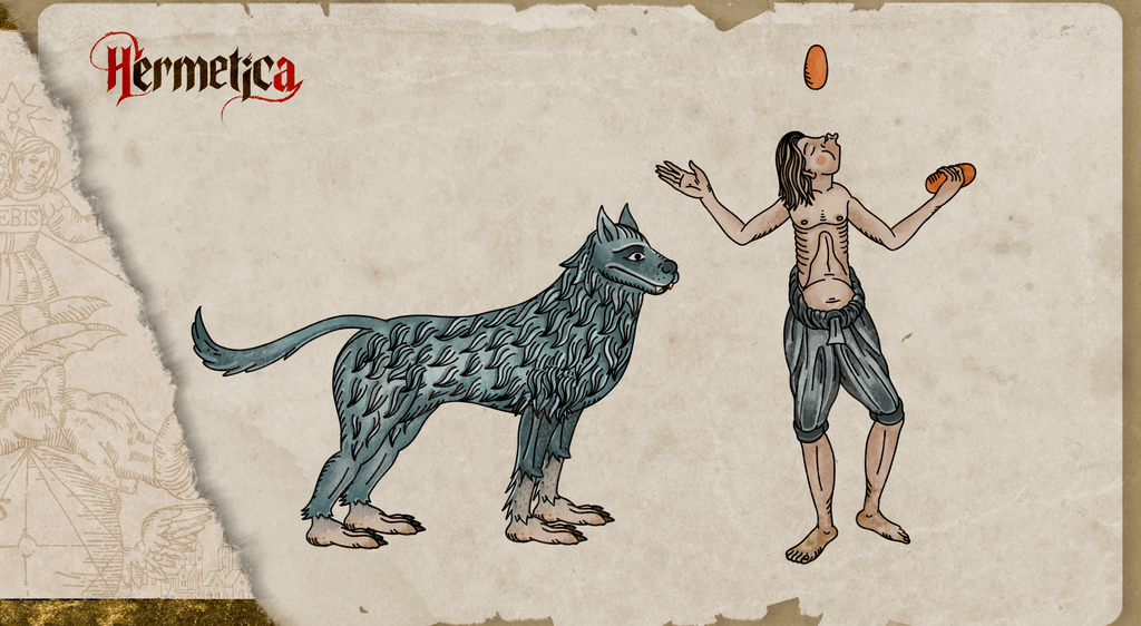 Я одержим причудливым дизайном существ, вдохновленным XVI веком, в roguelike-конструкторе Hermetica.