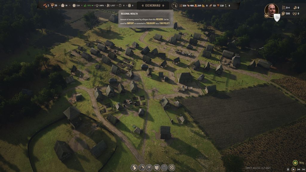 Как торговать и зарабатывать региональные богатства в Manor Lords