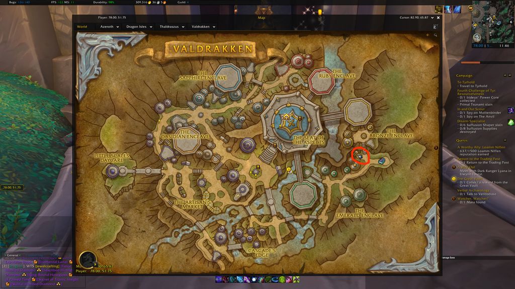 Где найти "Прощальный бокал" в World of Warcraft: Полет дракона