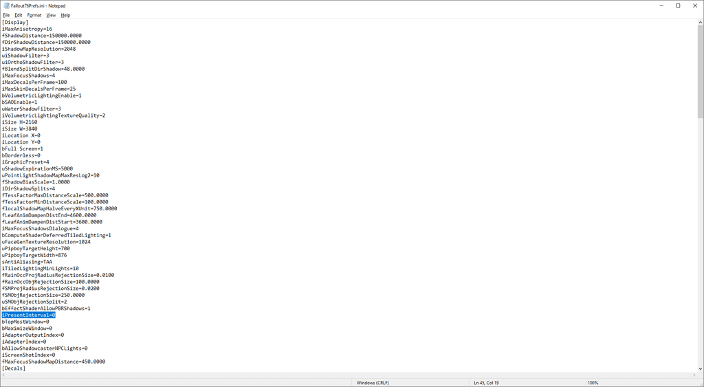 Как разблокировать частоту кадров в Fallout 76
