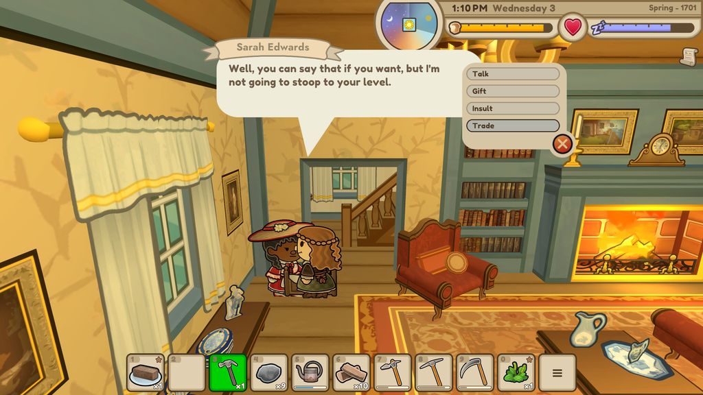 Уютная игра с последствиями" "Эхо сливовой рощи" постоянно угрожает мне смертью, налогами и злыми соседями