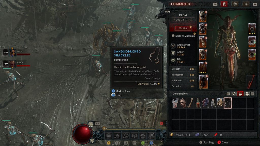 Как призвать Андариэль в Diablo 4