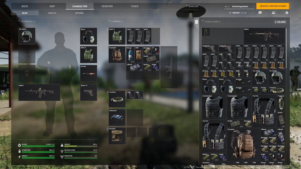 PSA: опустошите рюкзак перед тем, как впервые сыграть в Gray Zone Warfare