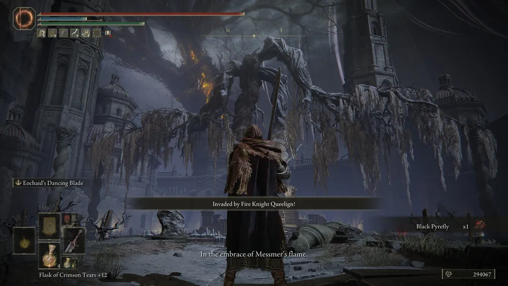 Как завершить квест "Рыцарь огня Квелигн" и использовать ключ от Молитвенной комнаты в Elden Ring: Shadow of the Erdtree