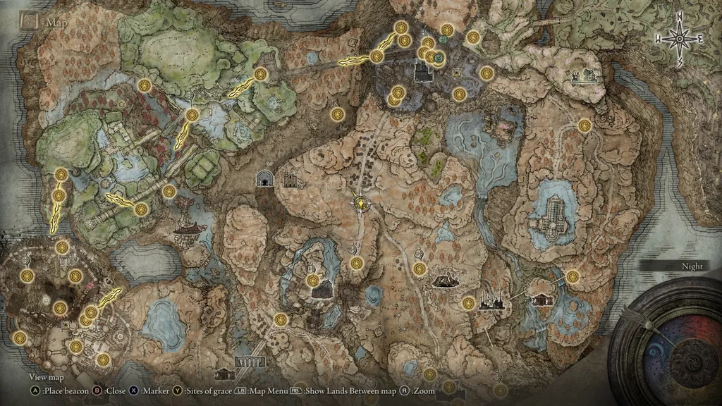 Расположение фрагментов карты Elden Ring: Shadow of Erdtree - как найти каждый регион