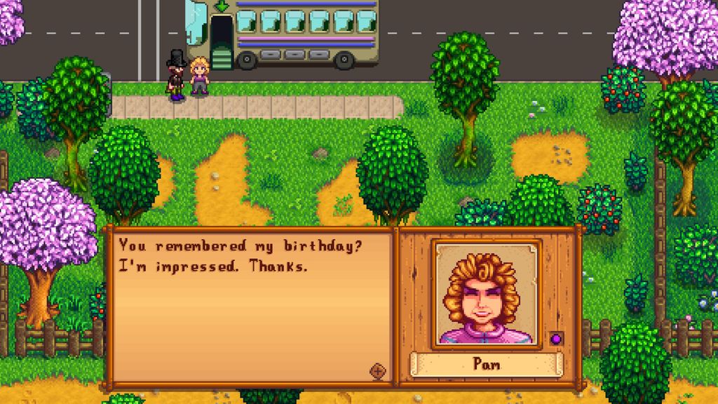 Как старому парню, играющему в Stardew Valley, мне должно быть разрешено встречаться с водителем автобуса.