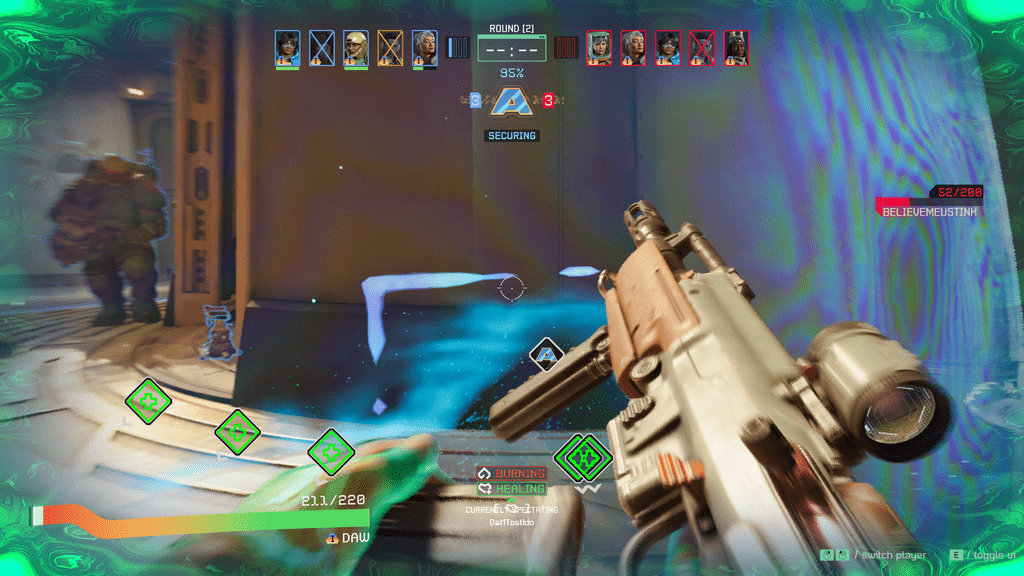 В постоянном развертывании Concord игроки будут строить временные крепости из лечебных щитов, щитов и стен.