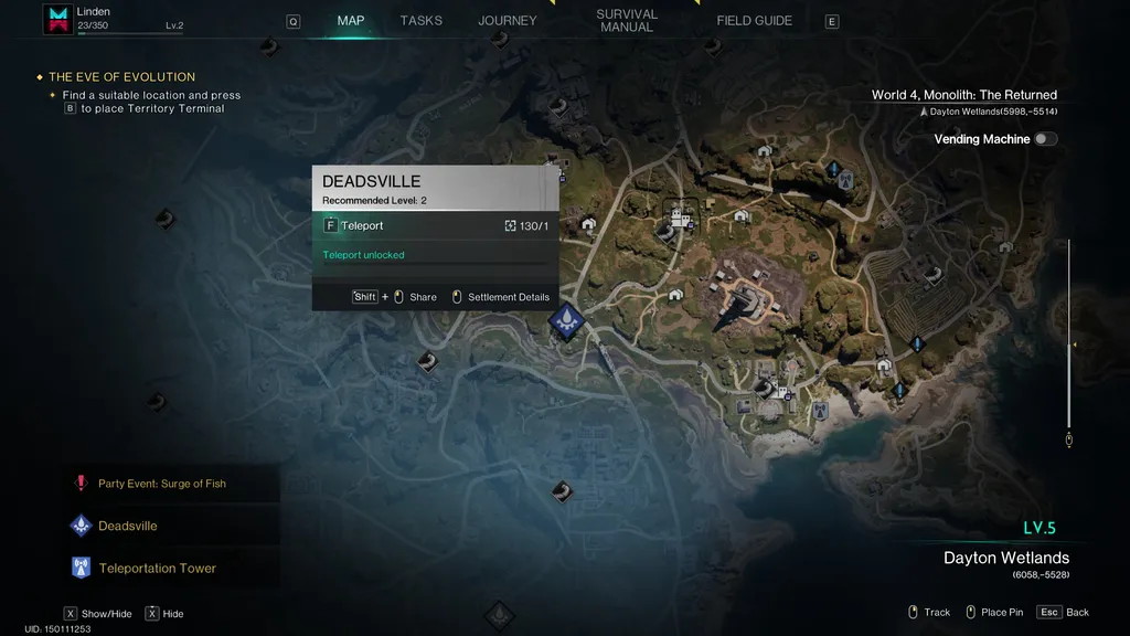 Как менять миры в игре Once Human