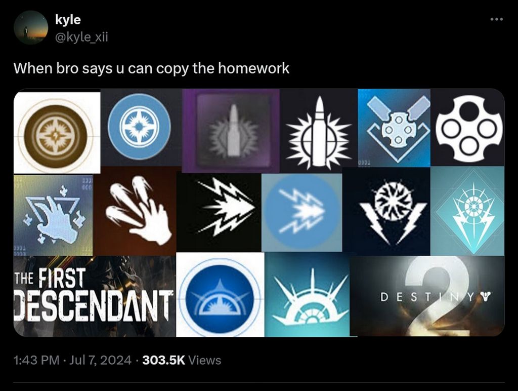 В The First Descendant содержатся иконки из Destiny 2.