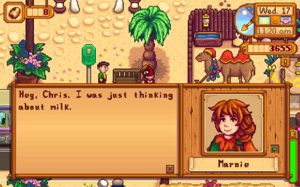 Как старому парню, играющему в Stardew Valley, мне должно быть разрешено встречаться с водителем автобуса.
