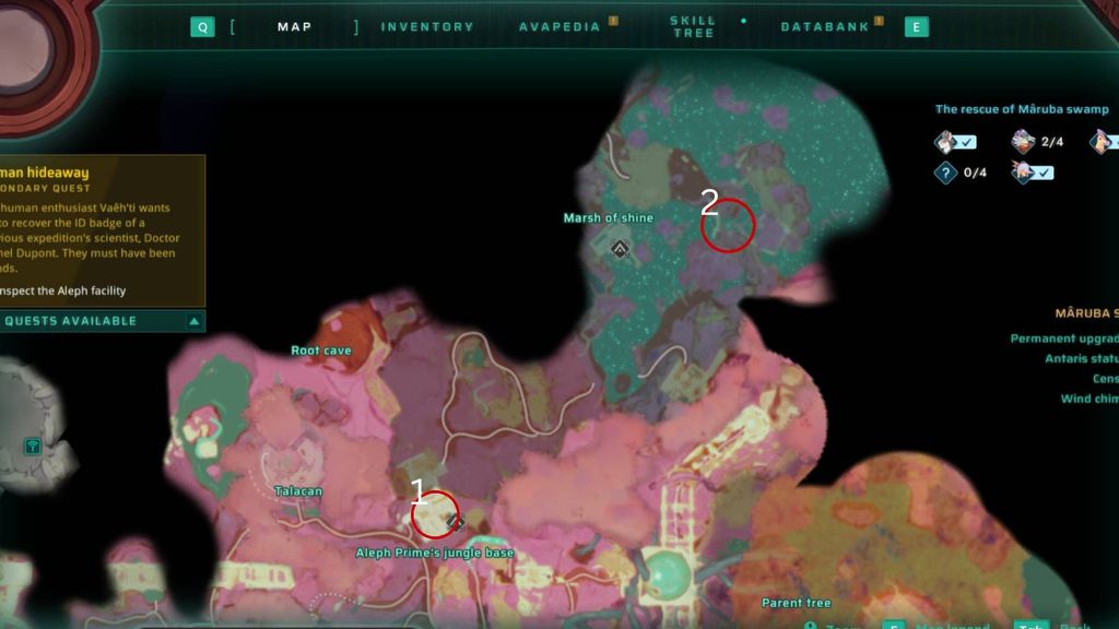 Все локации с карманами для рюкзаков в Creatures of Ava