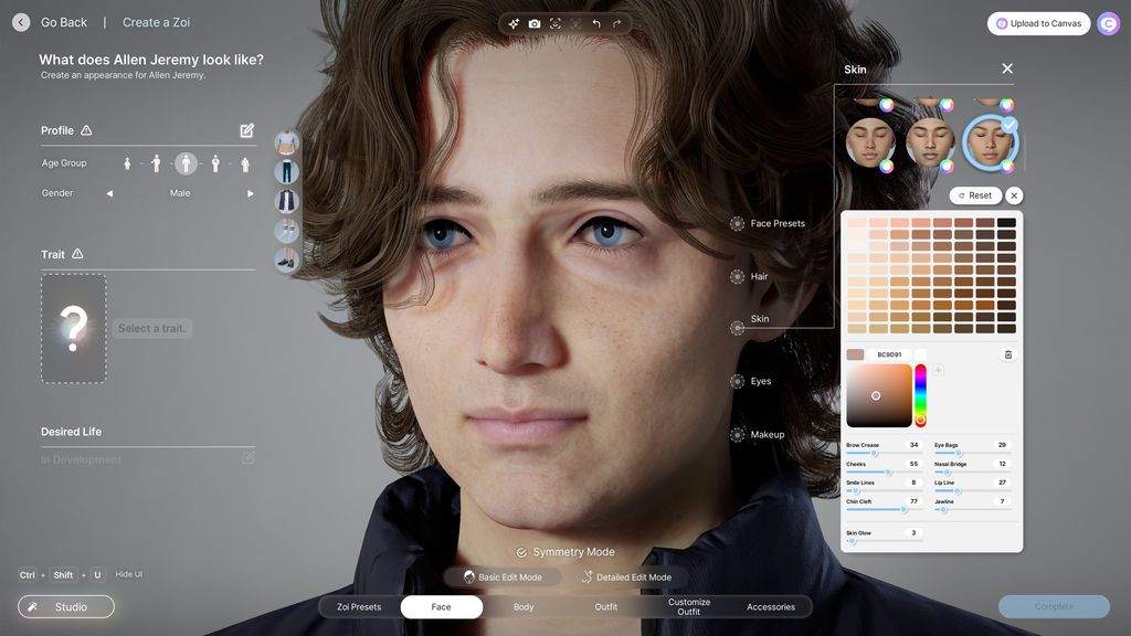 Студия Inzoi Character Studio почти одержима красотой, она делает всем идеально пухлые губы и все такое.