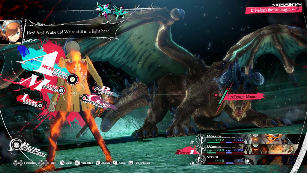 Простой способ победить Metaphor: ReFantazio первую реальную угрозу, огненного дракона Мауна, и получить большую награду