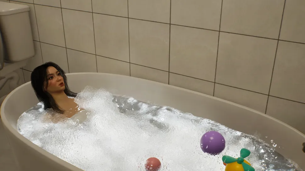 Оказывается, жители Инзои носят полотенца в душе, потому что пикселизация в стиле Sims была слишком дерзкой