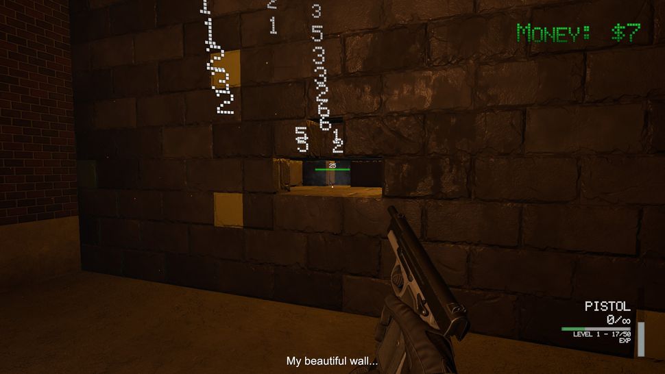 Я потратил 3 доллара, чтобы снимать стену в течение 30 минут